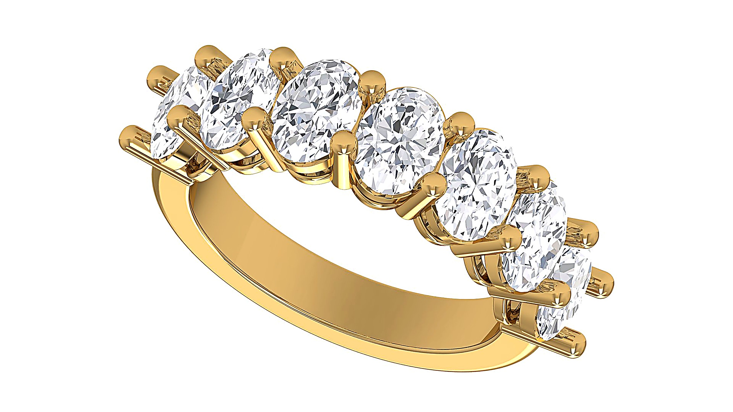 Seven-Stone Oval Ring